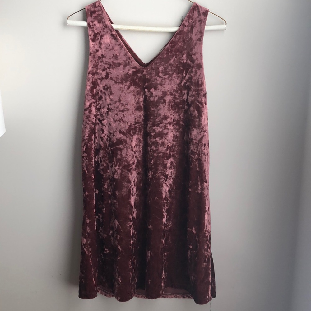 Crushed Velvet Tank Top Dress